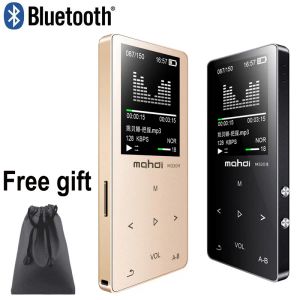 Spelare Mahdi Hifi Lossless Bluetooth MP3 Player Recorder FM Video Ebook 4G/8G/16G Radio Sport Wireless Music Player Support OTG Link