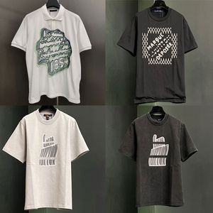 SS24 Gösteri Tasarımcı Erkek Jacquard Intarsia Grafik Boncuk Embroidered Dandy Kristal İmza Pamuk T-Shirt Tatiller Erkek Partisi T Shirt Spor Tişörtleri Tee