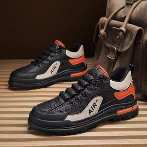 New casual sports shoes men's thick soles lightweight and breathable shoes GAI fashionable and trendy Korean version student shoes
