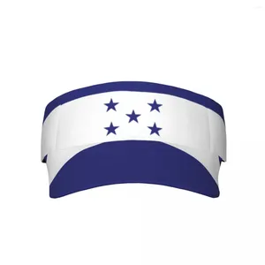 Berets Sommer Sonnenhut Männer Frauen Einstellbare Visier Top Leer Honduranische Flagge Sport Tennis Golf Laufen Sonnencreme Kappe