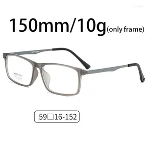 Sunglasses Vazrobe 150mm Oversized Eyeglasses Frame Men Women 10g Myopic Glasses Male Spectacles For Prescription Optical Lens Black Grey