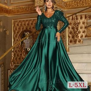 Basic Casual Dresses Elegant Evening Dress for Women Plus Size Shiny Square Ladies Party Maxi Dresses for Special Occasion Female Prom Vestido T240227