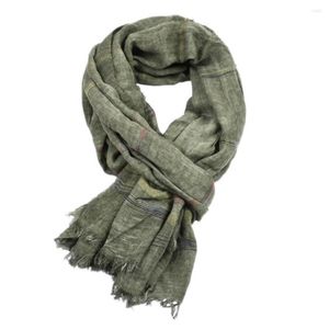 Scarves Men Autumn Winter Cotton Linen Wraps Ring Scarf Khaki Black Navy Pink Warm Long Fashion Brand Men's Shawl Neckwear224S