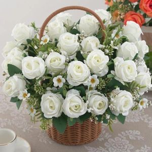 Decorative Flowers Imitation Artificial Rose Long-lasting Realistic Flower Decor For Wedding Party Detailed Fake