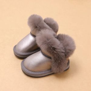 Outdoor Winter Baby Toddler Shoes Kids Snow Boots Soft Bottom 13 Years Old Children's Cottonpadded Shoes Princess Booties