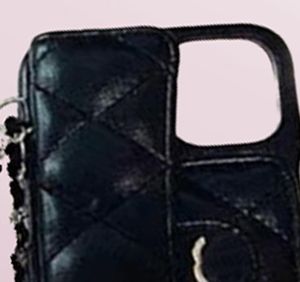 Capas de telefone crossbody designer para iphone 14 14 pro max 13pro max 11 12promax x xs xr saco de cartão moeda carteira c caso ajustável chain2312884