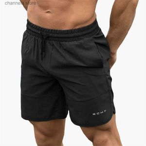 Men's Shorts 2023 New Men Gym Fitness Loose Shorts Bodybuilding Joggers Summer Quick-dry Cool Short Pants Male Casual Beach Brand Sweatpants T240227