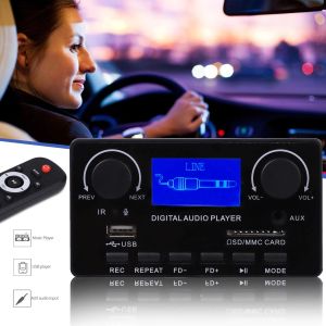 Player Bluetooth 5.0 MP3 Decoder Board Support Handsfree Recording FM DC 12V MP3 WMA WAV APE FLAC Audio Player LCD Lyrics Display