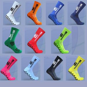 New Pure cotton long football socks Anti-slip Soccer Socks Men Women Outdoor Sport Grip Football Socks