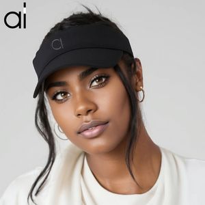 Boné AL Yoga Captivate Visor Tênis Corrida Golfe Boné de beisebol masculino e feminino Férias Lazer Praia Proteção solar Chapéu de sol Treinamento Chapéus de língua de pato com logotipo bordado