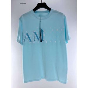 Blue Amari Amirl Amis Short Am Amar Miri Mens Tee Luxury Designer Shirts T Leter Shirt Man Shit