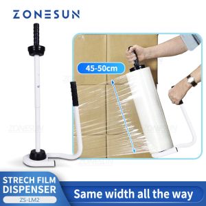 Processors ZONESUN Strech Film Dispenser Wrapping Tool Handheld Carton Box Case Pallet Packaging Bundler Warehousing ZSLM2