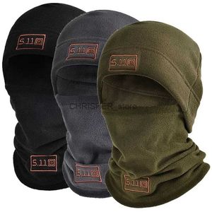 Tactical Hood Tactical Military Fleece Hat Scarf Set Thermal Head Cover Winter Warm Balaclava Face Mask Sport Cycling Bonnet Neck Protectorl2403