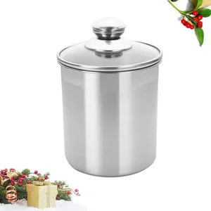 Garrafas de armazenamento 1750 ml recipiente de alimentos de aço inoxidável recipientes de cozinha tanque de grãos de café