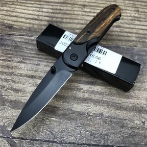 Coltello pieghevole tascabile per esterni BM DA44 Lama 5Cr13Mov Lama in acciaio inossidabile intarsiato Colore Manico in legno Coltelli tattici di sopravvivenza Coltelli multi-caccia EDC BM 535 940 9400