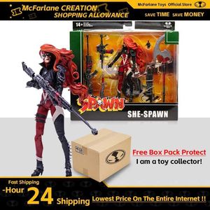 Giocattoli di trasformazione Robot She Spawn (Spawn) Deluxe Set 18 cm Action Figure Giocattoli per bambole Modello Garage Kit McFarlane ToysL2403