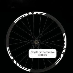 MTB RIM -klistermärken Cykling Reflective Sticker Road Bike Wheel Decals 20 26 27.5 29 700C Cykeltillbehör Vattentät 240223