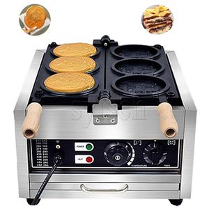 Commercial Electric Gold Coin Bread Machine Round Gold Waffle Maker Coin Shape Biscuits Waffle Pie Baking Machine