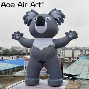 Großhandel 5m H Riesiger aufblasbarer Koala-Tiermodell-aufblasbarer Cartoon-Figuren-Ballon für Veranstaltungen in Parks und Zoom