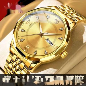Swiss New Famous Watch Men's Watch Mechanical Watch hela automatisk 24K vattentät glöd lyxig high end äkta herrklocka