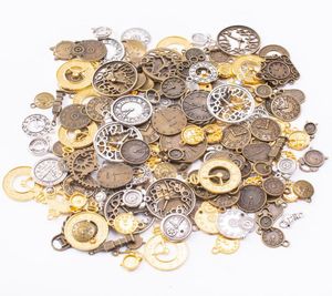 200 grammi misto vintage argento colore bronzo sveglia orologio ciondolo con ciondolo per braccialetto orecchino collana creazione di gioielli fai da te5433898