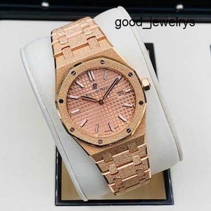 Orologio da polso di design AP Orologio da polso al quarzo Orologio serie Royal Oak Orologio da donna Diametro 33 mm Movimento al quarzo Acciaio di precisione Platino Oro rosa Casual Uomo famoso Wa