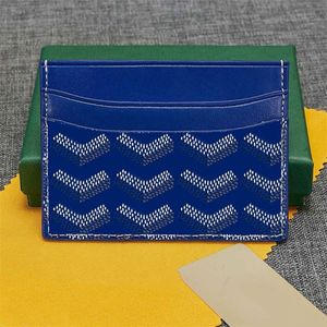 Carteira de luxo porta-moedas porta-cartões versão atualizada capa de cartão porta-cartões coreano para homens e mulheres design popular moda Y estampa cartão holde azul