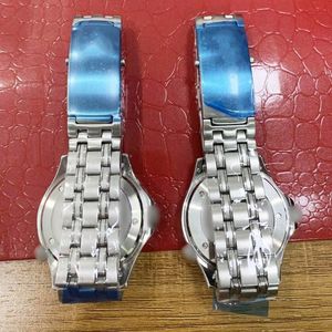 Profesjonalny automatyczny ruch Blue Dial Watch Watch 00-7 zegarki męskie z pakietem detalicznym Dropship275e