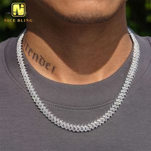 Fabrik grossist diamantkedja sier hip hop smycken halsband mikro pantar vvs moissanite kubansk länk