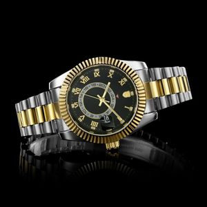 Top Fashion Wysokiej jakości męskie zegarki 41 mm Automatyczny ruch kwarcowy zegarek ze stali nierdzewnej Kobiety241g