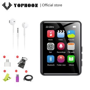 Oyuncular Taşınabilir Walkman Yophoon X6 Dokunmatik Ekran MP3 MP4 Player Bluetooth ile Yerel Hoparlör Ses Oynatıcı