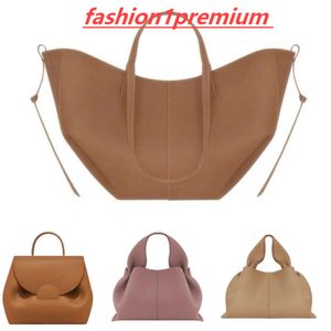 Designer Bag Polen Luxury Pure Cowhide Half Moon Numero Style Crossbody Dumpllings Fashionabla och Classic Womens toppkvalitet