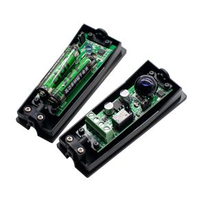 Detektor 12V bis 24V DC 10m Batteriebetriebener Sicherheitsstrahl Infrarotsensor Fotoauge Fotozellen Infrarot-Fotozellen Türtoröffnermotor