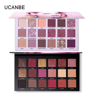 Shadow 2pcs/ Lot Ucanbe Marka Najlepiej sprzedająca się makijaż cienia do powiek Makijaż błyszczącego Matte Nude Palette Speette Sposhing Kosmetics