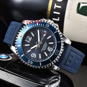 Breitl relógios de pulso para homens 2023 relógios masculinos três agulhas relógio de quartzo de alta qualidade marca de luxo relógio função calendário super moda pulseira de borracha montre de