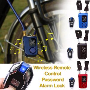 Kits Lösenord Antitheft BluetoothCompatible Smart Bike Lock Wireless Remote Control Portable Bicycle Cycling Security Alarm