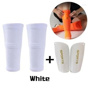 Futbol Shin Guard Pad Spor Diz Padleri Buzağı Kol Sock Bacak Desteği Yetişkin Çocuklar İçin Sırpama Karşıtı Futbol Sıkıştırma Shin Pedleri