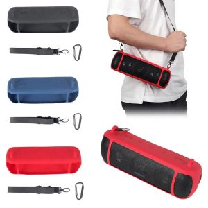 Speakers 2022 Newest Travel Silicone Case Cover With Strap Carabiner For Anker Soundcore Motion+ Wireless Bluetooths Speaker Dropshipping