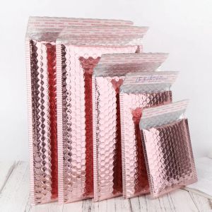 Lock 50 PCs Rose Gold Gold Bubble Envelope Fail Remessa Bolsa de Correio Envelope