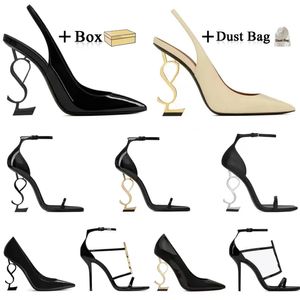 2024 designer heels for womens luxury kitten Black White gold nude Vintage high platform heel Loafers spikes pumps sandles women wedding dress shoes loafers With Box