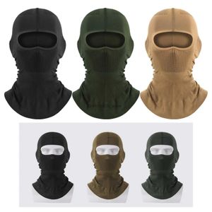 Taktische Haube Neue Volle Gesicht Schal Ski Radfahren Volle Gesicht Abdeckung Camouflage Balaclava Winter Hals Kopf Wärmer Taktische Airsoft Kappe helm LinerL2402