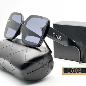 Óculos de sol de grife para mulheres canal masculino óculos de sol oversized moldura quadrada verão óculos de sol polarizados com pernas largas com caixa