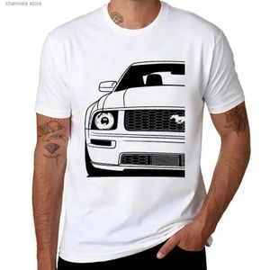 Herr t-shirts nya ford mustang femte generation bästa skjorta design t-shirt blus t-shirt man t-shirt kort hylsa mens vita t skjortor t240227