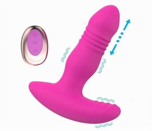 Sex Spielzeug Massagegerät China Lieferant Fernbedienung Prostata Anal Vibrator Dual Motor Thrusting Butt Plug Männliche Stimulator Spielzeug für Männer 5409016