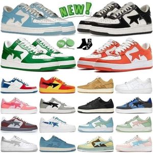 Beped Unc Running Shoes Sk8 Mulheres Triplo Preto Branco Panda Camo Verde Luz Cinza Esportes Sneaker Couro Genuíno Camurça