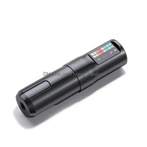 Tätowiermaschine Hine Josi Wand Wireless Pen High Speed 12 V/13000 U/min Benutzerdefinierter kernloser Motor mit 2400 mAh Lithiumbatterie für Körperkunst D Dhphb