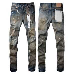 Mens Designer Roxo Jeans Biker Slim Fit Motociclistas Denim Para Mens Enxágue Fazer Velho Hip Hop Mulheres Rua Moda Mans Calças Pretas Roxo JeansN1N6