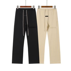 Pantaloni lunghi firmati da uomo pantaloni larghi casual a gamba dritta primaverili pantaloni sportivi classici in cotone con lacci americani in puro colore