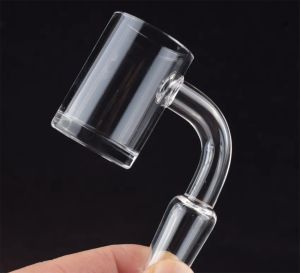 Smoking Hot selling Short neck domeless quartz banger 4mm thick 10mm 14mm 18mm clear joint Dab Nail for dab rig ZZ