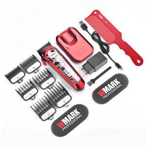 Trimmer Patentiertes Design WMARK NG130 kabellose Lade-Haarschneidemaschine Professionelle Friseurwerkzeuge TypeC-Schnittstelle Haarschneider mit Basis